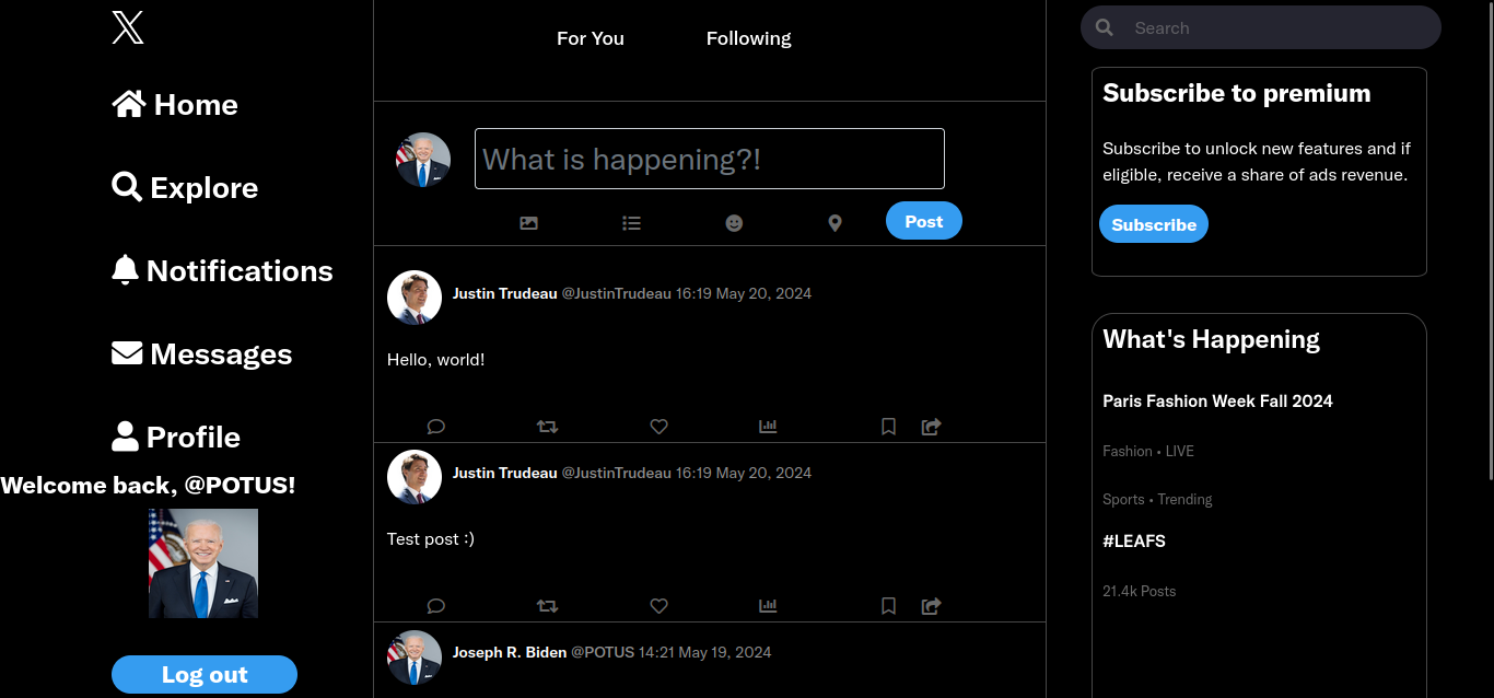 PHP Twitter Clone